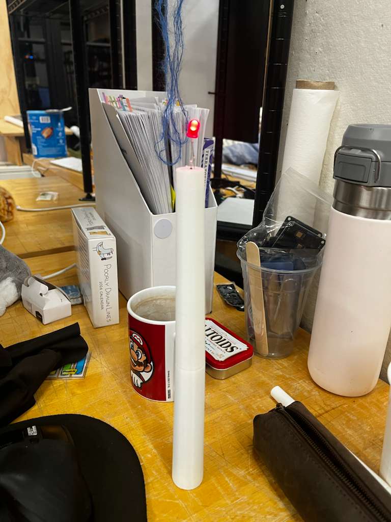 First printed prototype of the candle